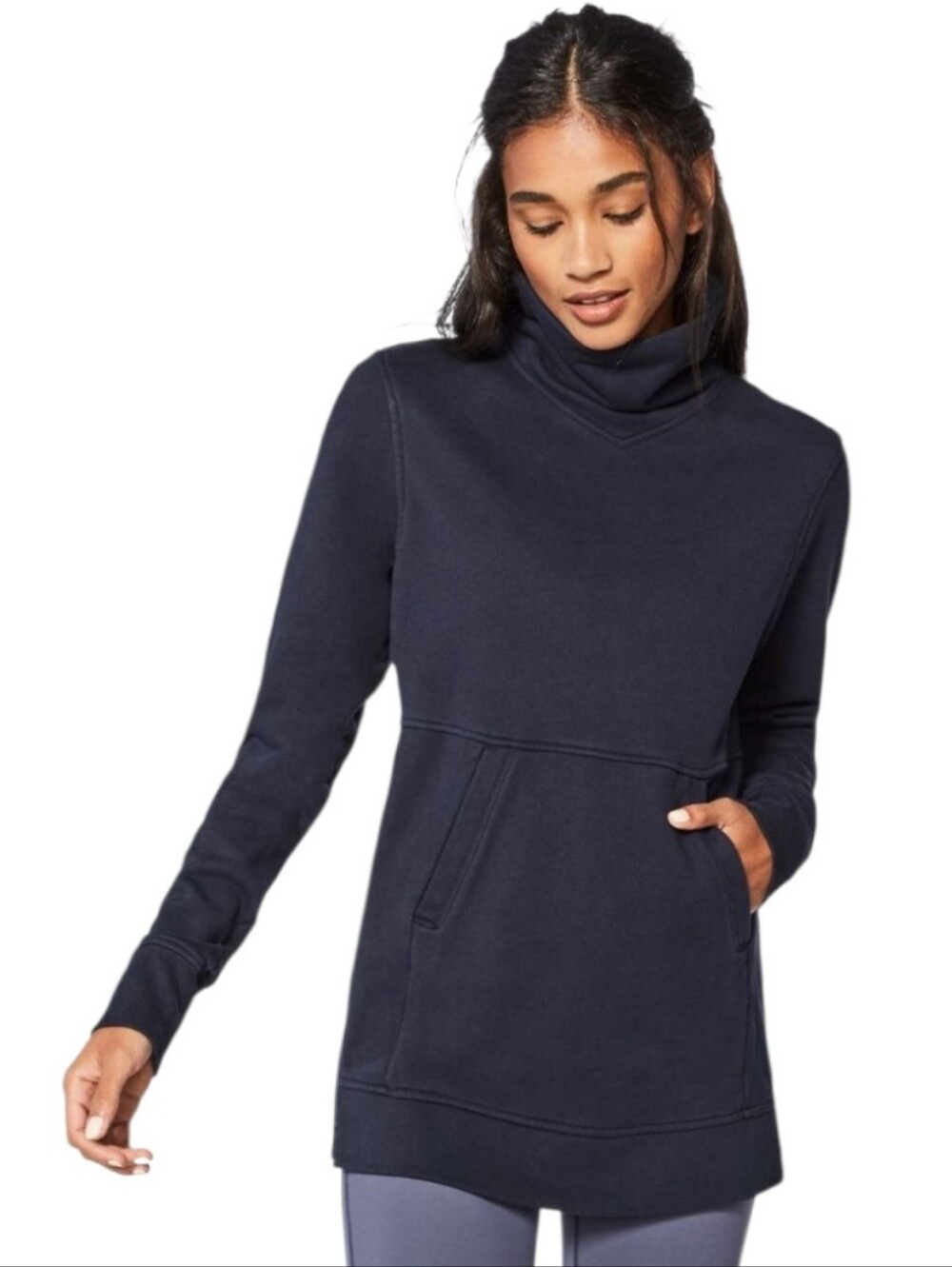 lululemon athletica Press Pause Navy Pullover Size 8 With Flaw